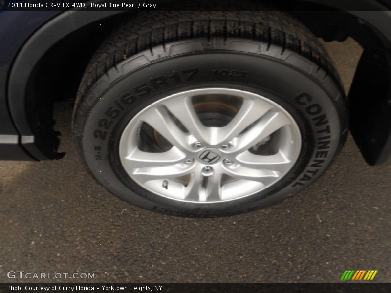 Royal Blue Pearl / Gray 2011 Honda CR-V EX 4WD