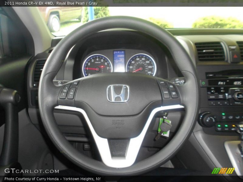 Royal Blue Pearl / Gray 2011 Honda CR-V EX 4WD