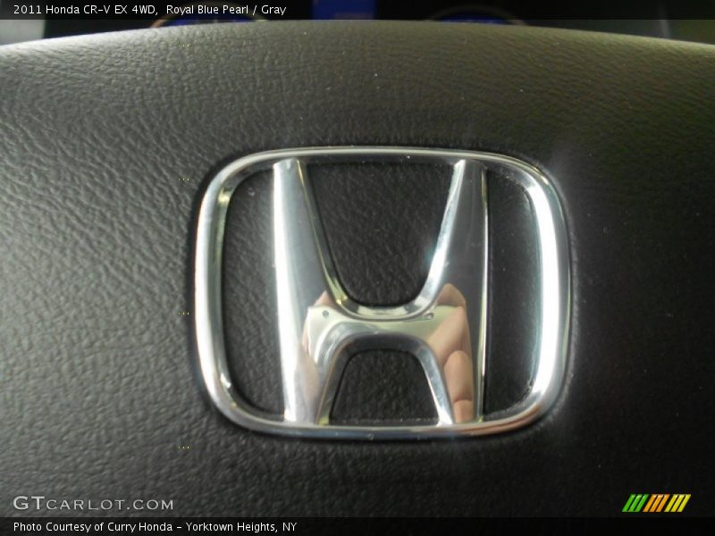Royal Blue Pearl / Gray 2011 Honda CR-V EX 4WD
