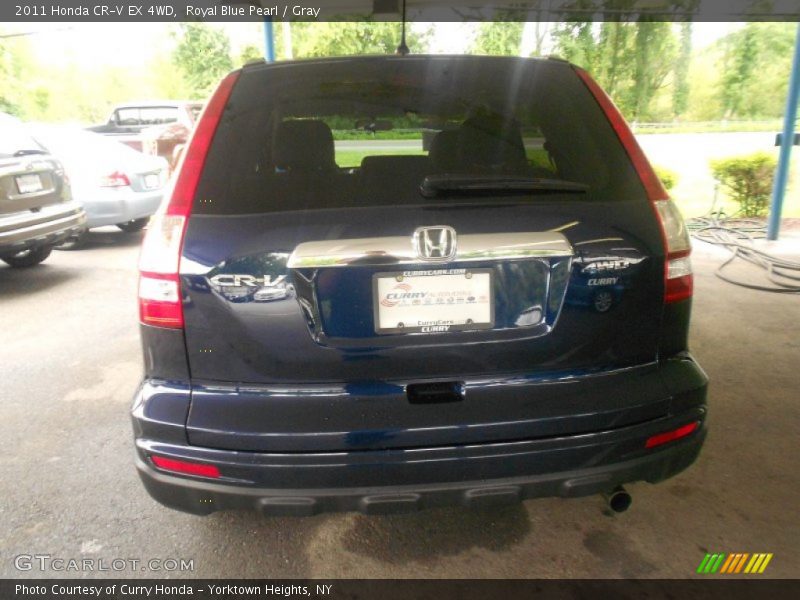 Royal Blue Pearl / Gray 2011 Honda CR-V EX 4WD