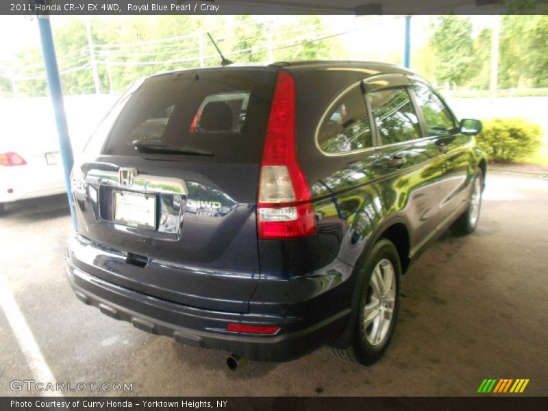Royal Blue Pearl / Gray 2011 Honda CR-V EX 4WD