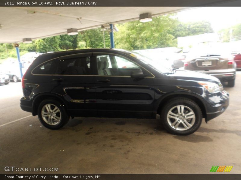Royal Blue Pearl / Gray 2011 Honda CR-V EX 4WD