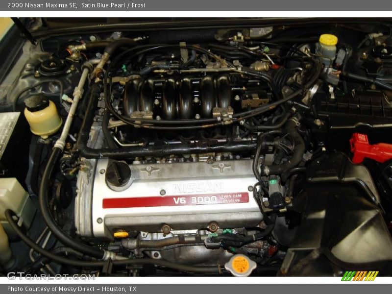 Satin Blue Pearl / Frost 2000 Nissan Maxima SE