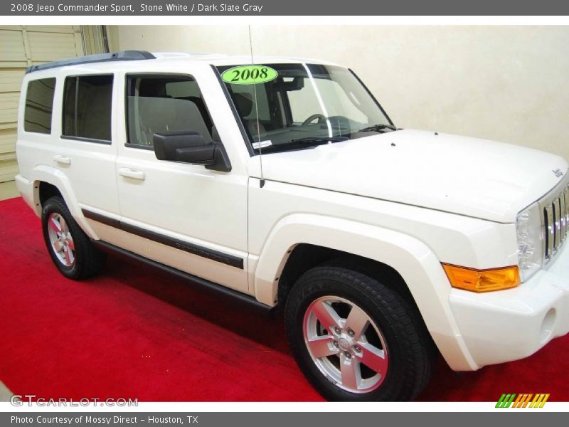 Stone White / Dark Slate Gray 2008 Jeep Commander Sport