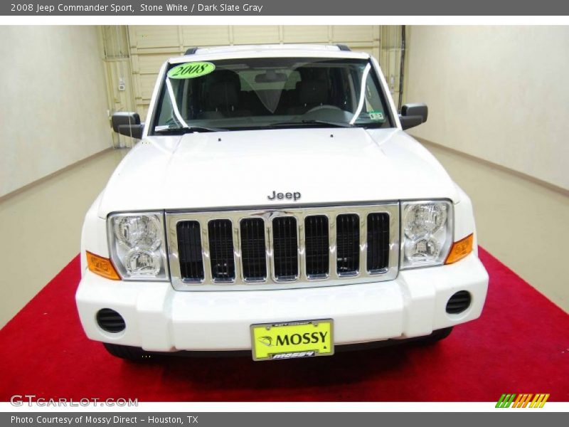 Stone White / Dark Slate Gray 2008 Jeep Commander Sport