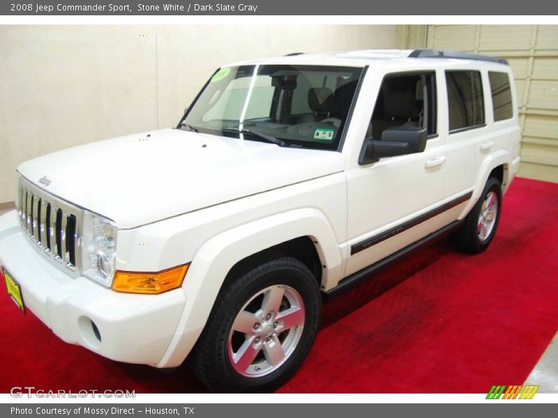 Stone White / Dark Slate Gray 2008 Jeep Commander Sport