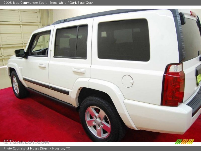 Stone White / Dark Slate Gray 2008 Jeep Commander Sport