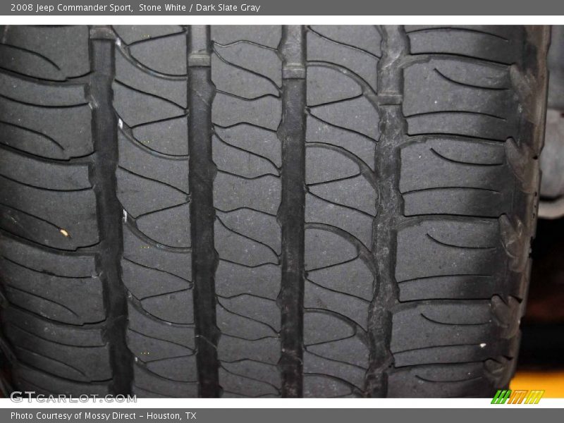 Stone White / Dark Slate Gray 2008 Jeep Commander Sport