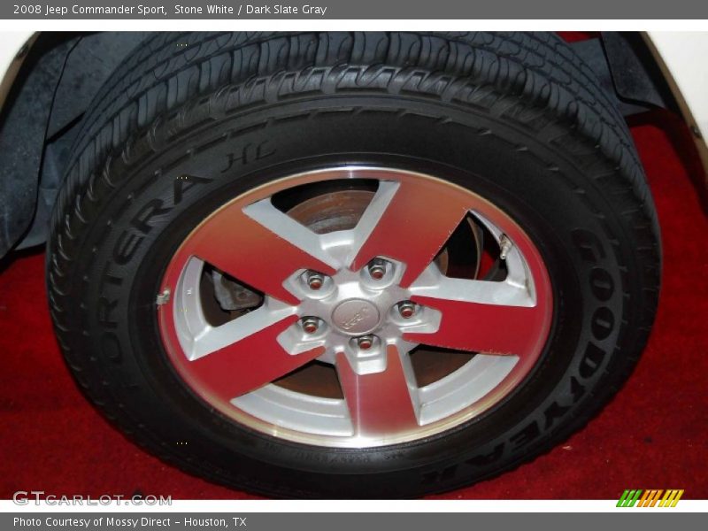 Stone White / Dark Slate Gray 2008 Jeep Commander Sport