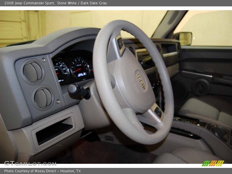 Stone White / Dark Slate Gray 2008 Jeep Commander Sport