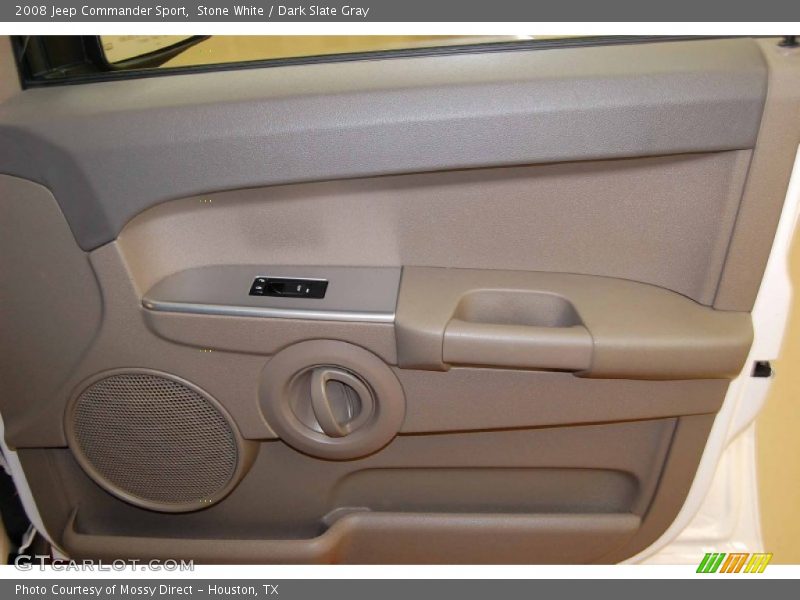 Stone White / Dark Slate Gray 2008 Jeep Commander Sport