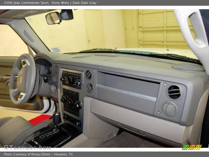 Stone White / Dark Slate Gray 2008 Jeep Commander Sport