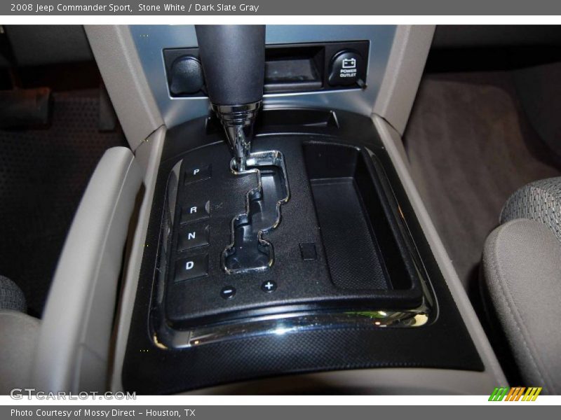 Stone White / Dark Slate Gray 2008 Jeep Commander Sport