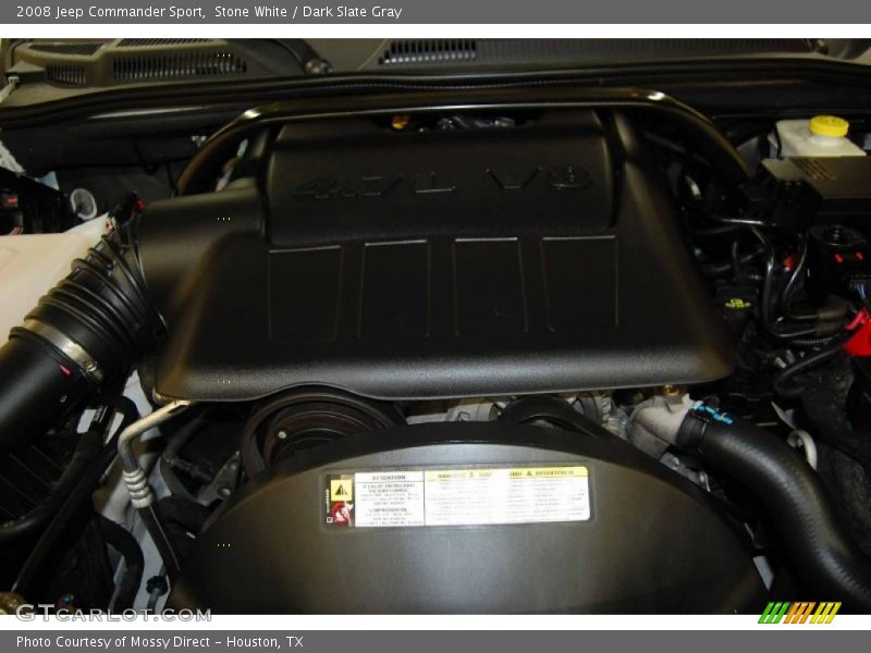 Stone White / Dark Slate Gray 2008 Jeep Commander Sport