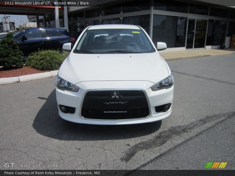 Wicked White / Black 2012 Mitsubishi Lancer GT