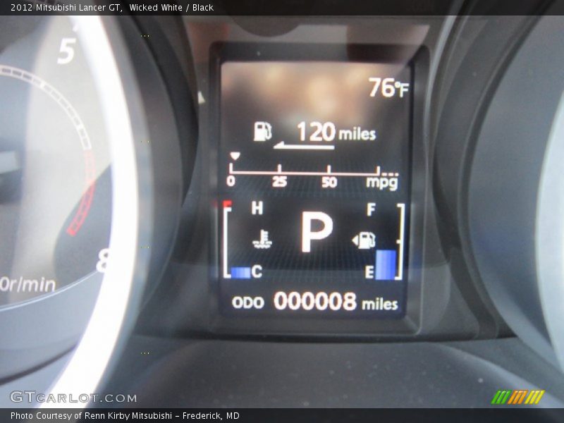 Wicked White / Black 2012 Mitsubishi Lancer GT