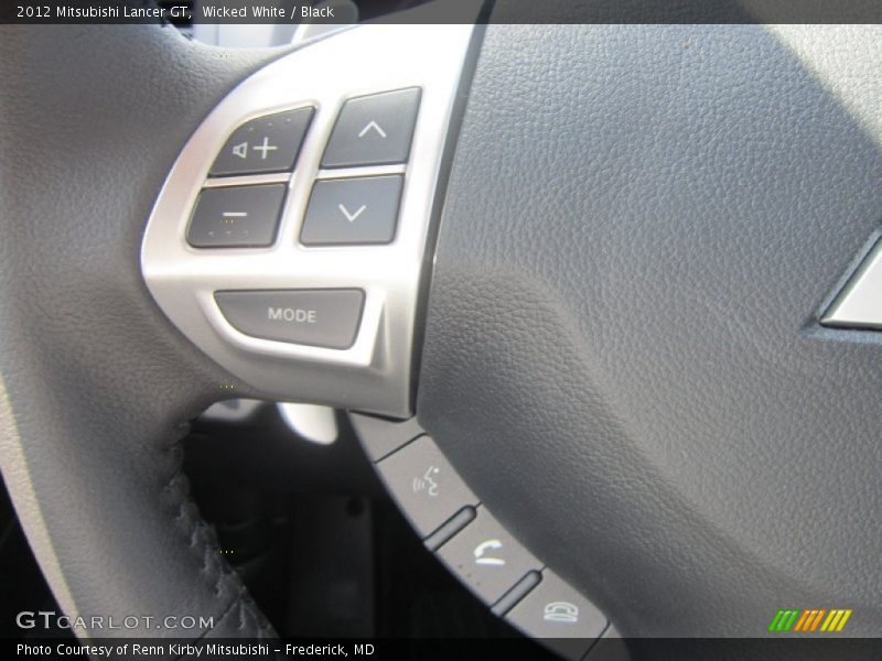Wicked White / Black 2012 Mitsubishi Lancer GT