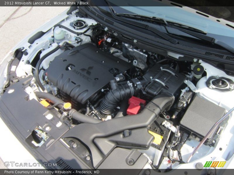 Wicked White / Black 2012 Mitsubishi Lancer GT