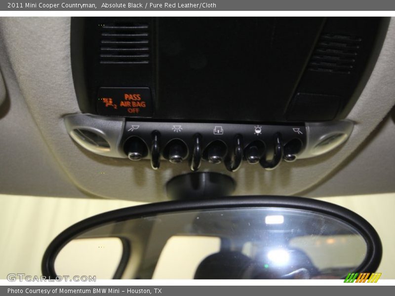 Absolute Black / Pure Red Leather/Cloth 2011 Mini Cooper Countryman