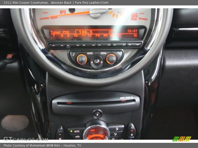 Absolute Black / Pure Red Leather/Cloth 2011 Mini Cooper Countryman