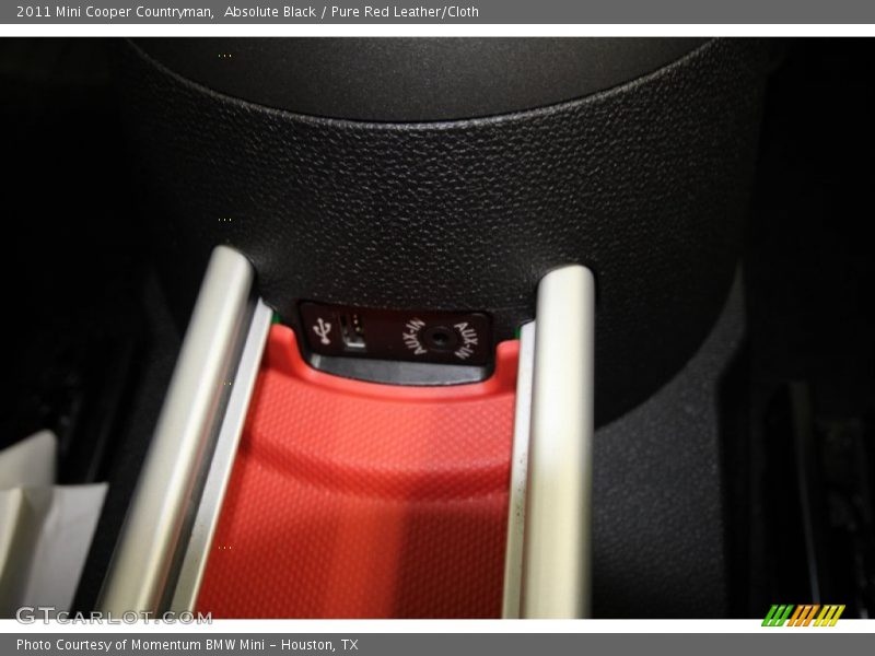 Absolute Black / Pure Red Leather/Cloth 2011 Mini Cooper Countryman