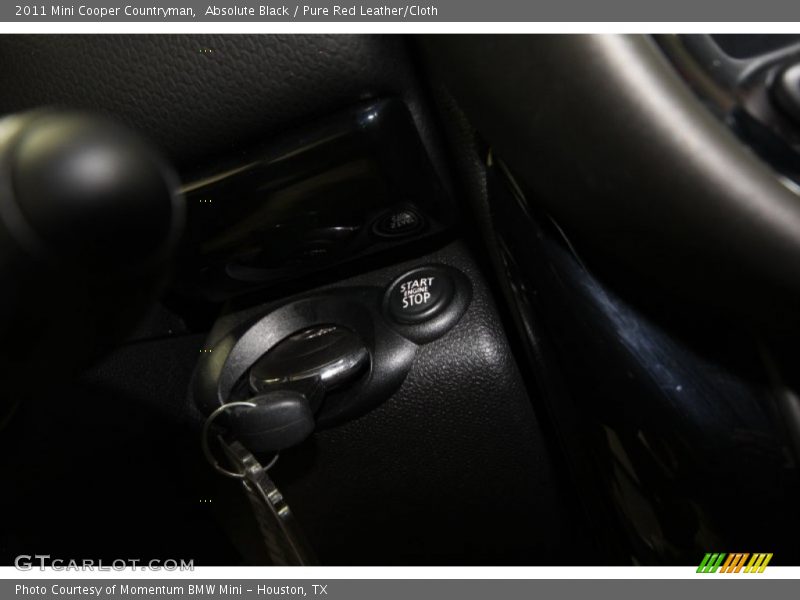 Absolute Black / Pure Red Leather/Cloth 2011 Mini Cooper Countryman