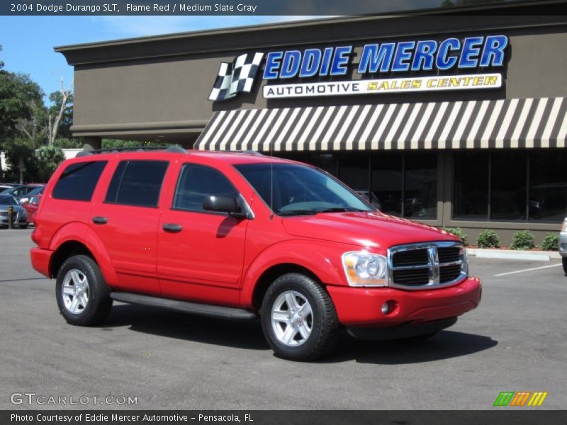 Flame Red / Medium Slate Gray 2004 Dodge Durango SLT