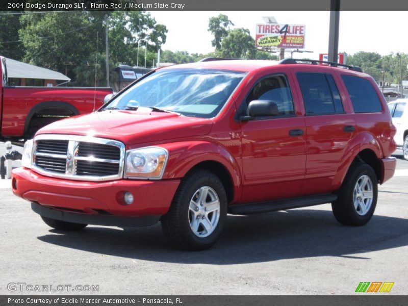 Flame Red / Medium Slate Gray 2004 Dodge Durango SLT