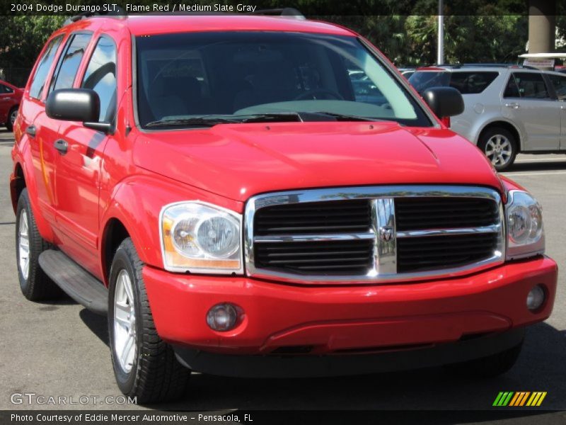 Flame Red / Medium Slate Gray 2004 Dodge Durango SLT