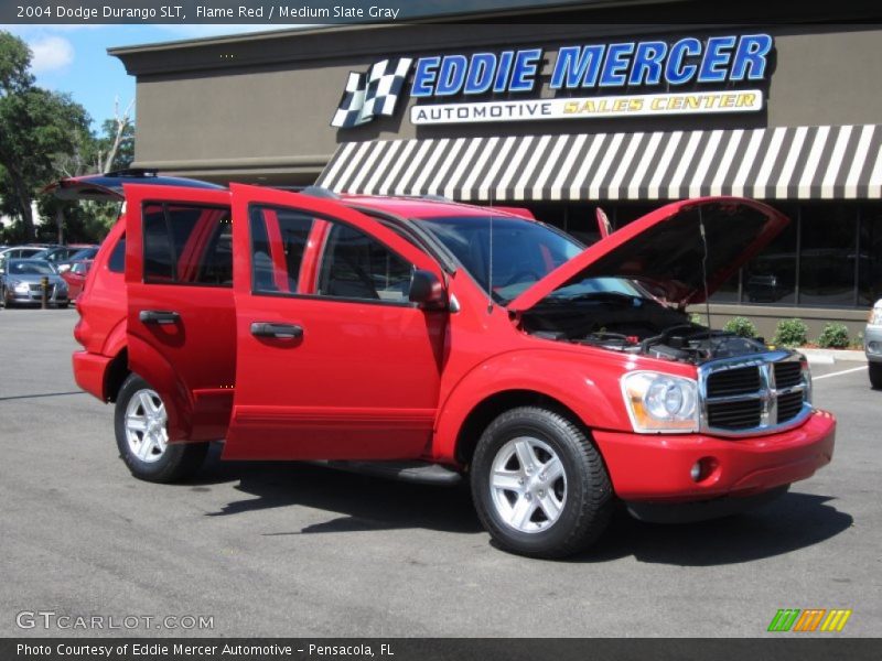 Flame Red / Medium Slate Gray 2004 Dodge Durango SLT