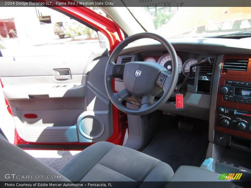 Flame Red / Medium Slate Gray 2004 Dodge Durango SLT