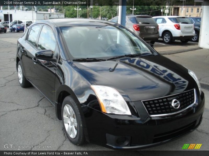 Super Black / Charcoal/Steel 2008 Nissan Sentra 2.0