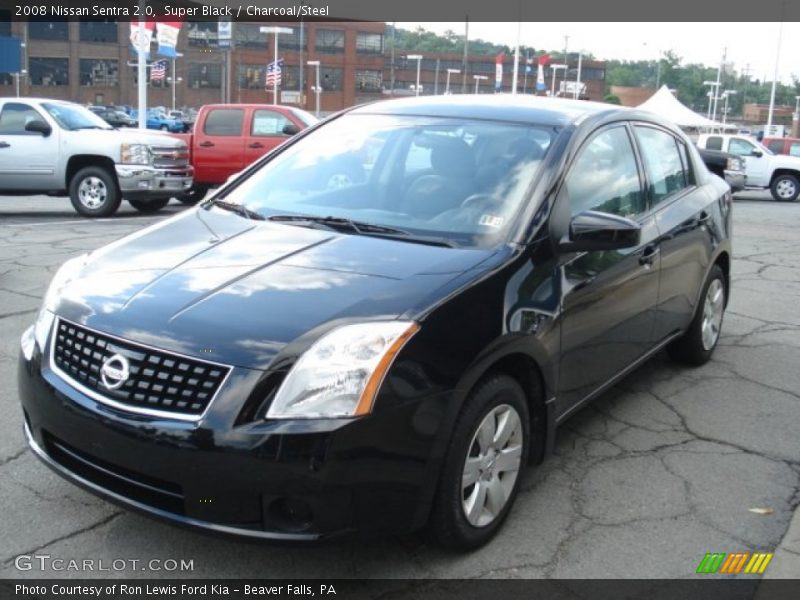 Super Black / Charcoal/Steel 2008 Nissan Sentra 2.0