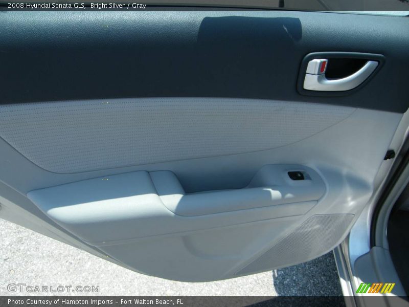 Bright Silver / Gray 2008 Hyundai Sonata GLS