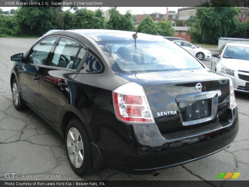 Super Black / Charcoal/Steel 2008 Nissan Sentra 2.0