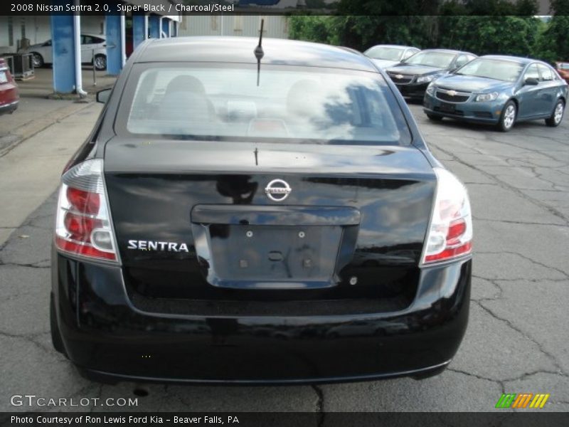 Super Black / Charcoal/Steel 2008 Nissan Sentra 2.0