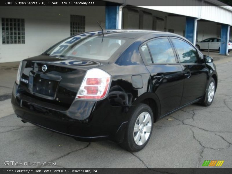 Super Black / Charcoal/Steel 2008 Nissan Sentra 2.0