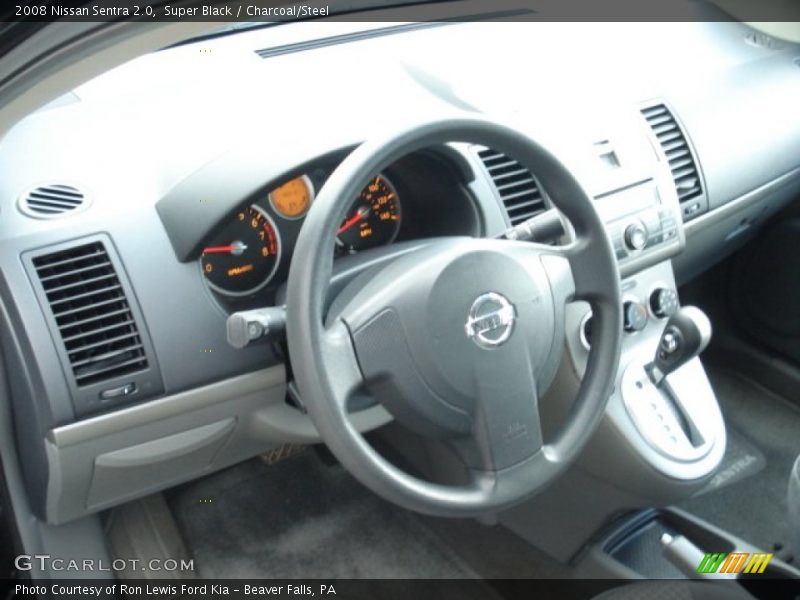 Super Black / Charcoal/Steel 2008 Nissan Sentra 2.0