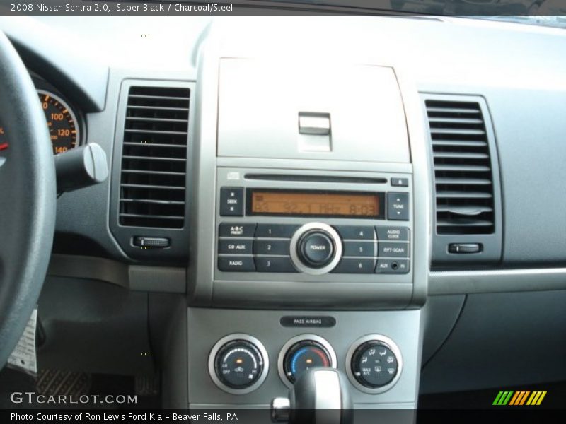 Super Black / Charcoal/Steel 2008 Nissan Sentra 2.0