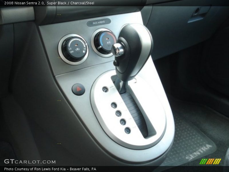 Super Black / Charcoal/Steel 2008 Nissan Sentra 2.0