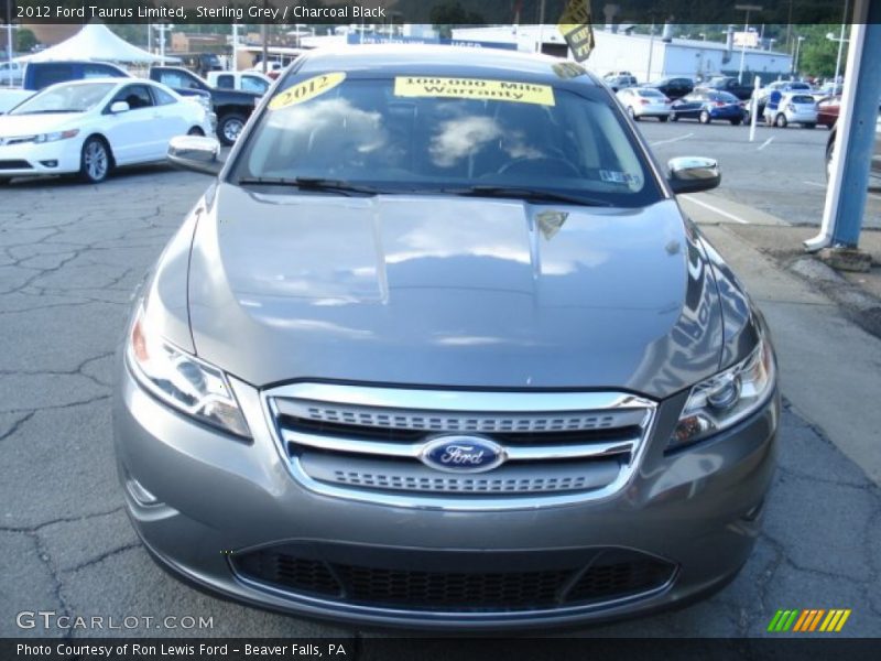 Sterling Grey / Charcoal Black 2012 Ford Taurus Limited