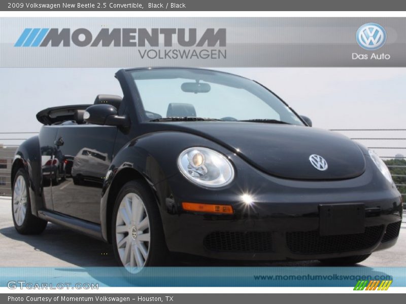 Black / Black 2009 Volkswagen New Beetle 2.5 Convertible