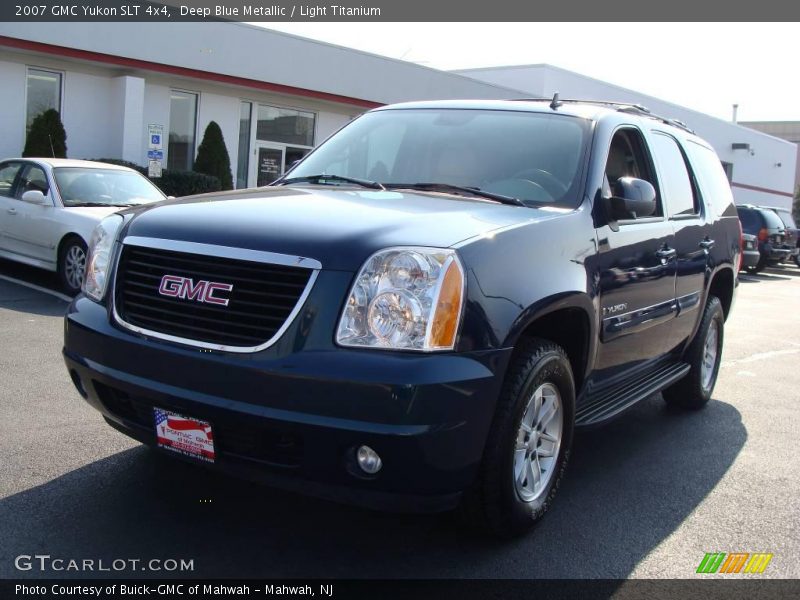 Deep Blue Metallic / Light Titanium 2007 GMC Yukon SLT 4x4