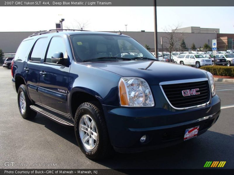 Deep Blue Metallic / Light Titanium 2007 GMC Yukon SLT 4x4
