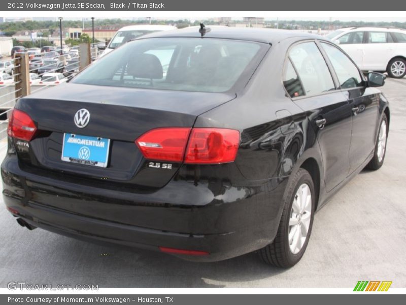 Black / Titan Black 2012 Volkswagen Jetta SE Sedan