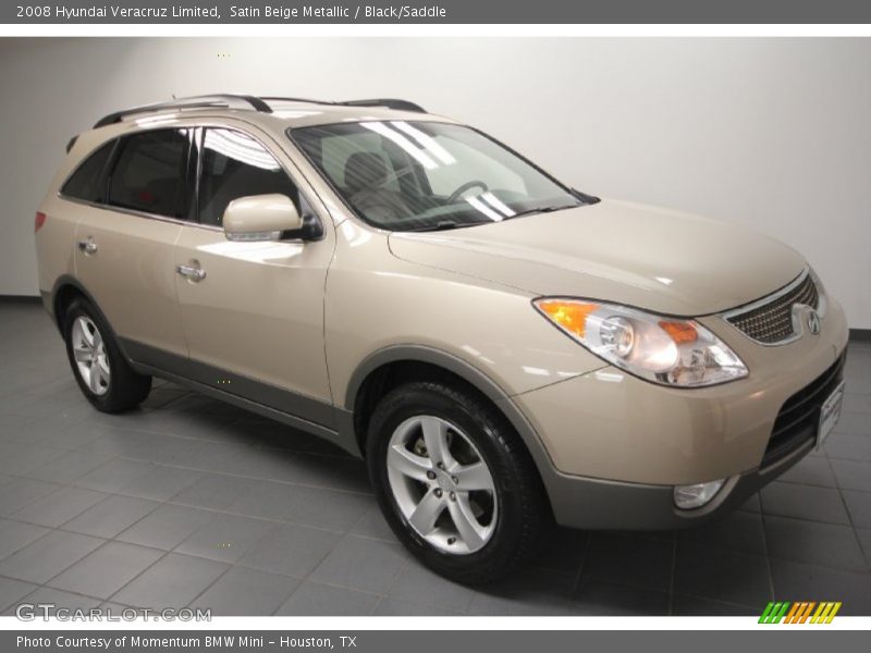 Satin Beige Metallic / Black/Saddle 2008 Hyundai Veracruz Limited