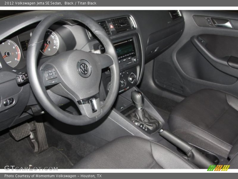 Black / Titan Black 2012 Volkswagen Jetta SE Sedan