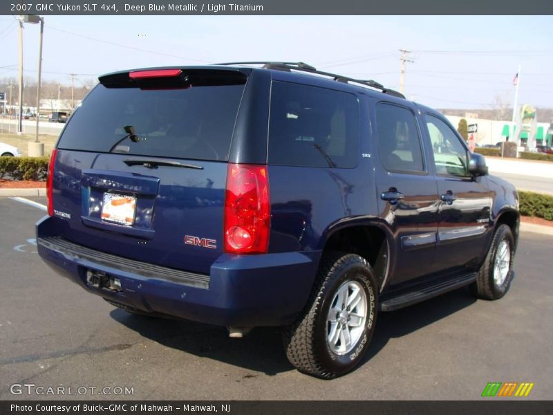 Deep Blue Metallic / Light Titanium 2007 GMC Yukon SLT 4x4