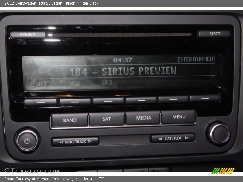 Black / Titan Black 2012 Volkswagen Jetta SE Sedan