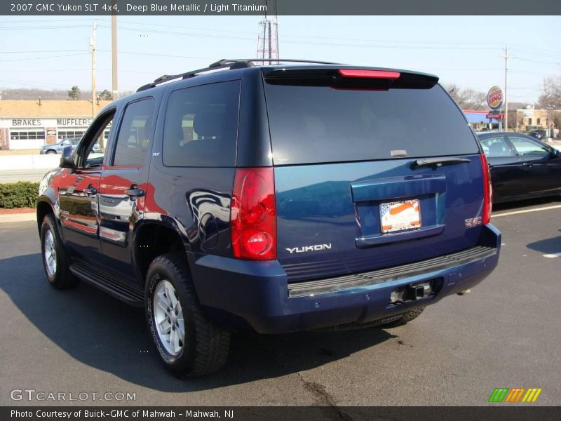 Deep Blue Metallic / Light Titanium 2007 GMC Yukon SLT 4x4